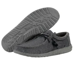 Wally Stretch - Steel -Heydude Shop 111163200 WALLY L STRETCH STEEL NEWLOGO 03