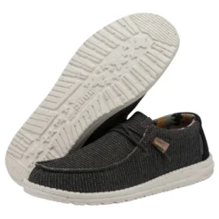 Wally Knit - Charcoal -Heydude Shop 112474007 WALLY ECO SOX CHARCOAL LEFT 3