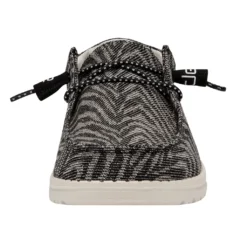 Wendy Woven - Zebra Black Stripe -Heydude Shop 121414740 WENDY ZEBRA BLACK STRIPE LEFT 4