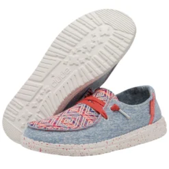 Wendy Playa Fiesta - Rojo -Heydude Shop 121416854 WENDY PLAYA FIESTA ROJO LEFT 3 1