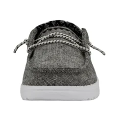 Wendy Youth Chambray - Onyx -Heydude Shop 130124203 WENDY YOUTH CHAMBRAY ONYX LEFT 4