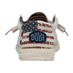 Wally Patriotic - Off White Patriotic -Heydude Shop 40001 1K1 WALLYPATRIOTIC OFFWHITEPATRIOTIC LEFTBACK