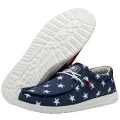 Wally Patriotic - American Flag -Heydude Shop 40001 9CW WALLYPATRIOTIC AMERICANFLAG PAIRBOTTOM
