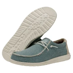 Wally Braided - Aqua -Heydude Shop 40003 449 WALLYBRAIDED AQUA PAIRBOTTOM