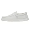 Wally Slub Canvas - White -Heydude Shop 40009 100 WALLYSLUBCANVAS WHITE LEFTSIDE