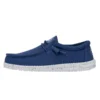 Wally Slub Canvas - True Blue -Heydude Shop 40009 428 WALLYSLUBCANVAS TRUEBLUE LEFTSIDE