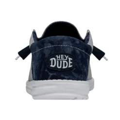 Wally Funk Tie Dye - Indigo 12 Wally Funk Tie Dye - Indigo -Heydude Shop 40012 4ME WALLYFUNKTIEDYE INDIGO LEFTBACK