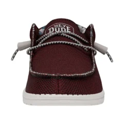 Wally Sox Triple Needle - Karanda Red -Heydude Shop 40020 6VF WALLYSOXTRIPLENEEDLE KARANDARED LEFTFRONT