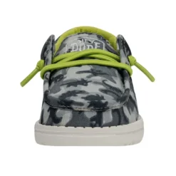 Wally Toddler Camodino - Blue -Heydude Shop 40028 425 WALLYTODDLERCAMODINO BLUE LEFTFRONT