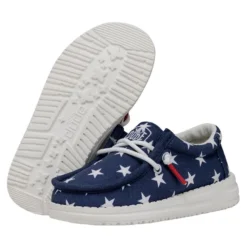 Wally Toddler Patriotic - American Flag -Heydude Shop 40031 9CW WALLYTODDLERPATRIOTIC AMERICANFLAG PAIRBOTTOM