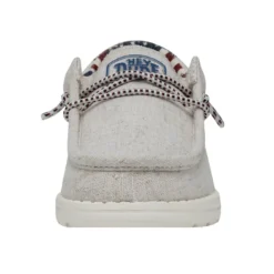 Wally Youth - Off White Patriotic -Heydude Shop 40040 1K1 WALLYYOUTH OFFWHITEPATRIOTIC LEFTFRONT