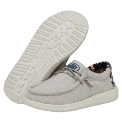 Wally Youth - Off White Patriotic -Heydude Shop 40040 1K1 WALLYYOUTH OFFWHITEPATRIOTIC PAIRBOTTOM