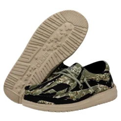 Wally Youth Camouflage - Tiger Stripe Camo -Heydude Shop 40042 9CJ WALLYYOUTHCAMOUFLAGE TIGERSTRIPECAMO PAIRBOTTOM