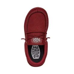 Wally Youth Funk Mono - Red -Heydude Shop 40045 610 WALLYYOUTHFUNKMONO RED LEFTTOP