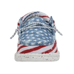 Wally Youth Patriotic - Stars And Stripes -Heydude Shop 40046 9C8 WALLYYOUTHPATRIOTIC STARSANDSTRIPES LEFTFRONT