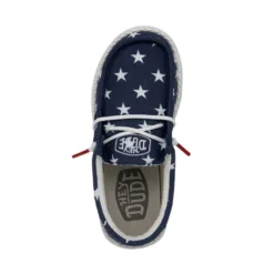 Wally Youth Patriotic - American Flag -Heydude Shop 40046 9CW WALLYYOUTHPATRIOTIC AMERICANFLAG LEFTTOP