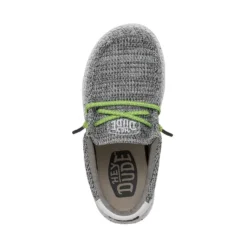 Wally Youth Sox - Stone White -Heydude Shop 40049 1KA WALLYYOUTHSOX STONEWHITE LEFTTOP