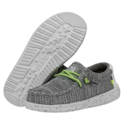 Wally Youth Sox - Stone White -Heydude Shop 40049 1KA WALLYYOUTHSOX STONEWHITE PAIRBOTTOM