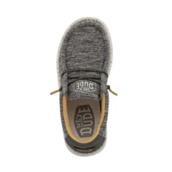 Wally Youth Stretch - Taupe 13 Wally Youth Stretch - Taupe -Heydude Shop 40050 214 WALLY YOUTH STRETCH TAUPE LEFT 6 1