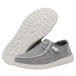 Wendy Boho Stitch - White Melange -Heydude Shop 40057 1JD WENDYBOHOSTITCH WHITEMELANGE PAIRBOTTOM