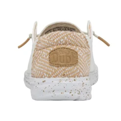 Wendy Chambray - White Sand -Heydude Shop 40059 1KJ WENDY CHAMBRAY WOVEN WHITE SAND LEFT 5