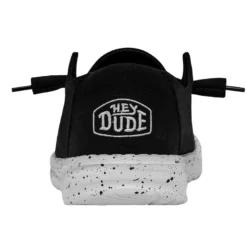 Wendy Slub Canvas - Black -Heydude Shop 40063 001 WENDY SLUB CANVAS BLACK LEFT 5 1