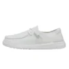Wendy Slub Canvas - White -Heydude Shop 40063 100 WENDY SLUB CANVAS WHITE LEFT 1