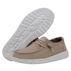 Wendy Slub Canvas - Tan -Heydude Shop 40063 265 WENDYSLUBCANVAS TAN PAIRBOTTOM