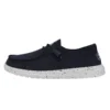 Wendy Slub Canvas - Navy -Heydude Shop 40063 410 WENDYSLUBCANVAS NAVY LEFTSIDE 1