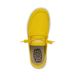 Wendy Slub Canvas - Empire Yellow -Heydude Shop 40063 76I WENDYSLUBCANVAS EMPIREYELLOW LEFTTOP