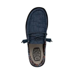 Wendy Funk Slub Blanket - Midnight Rain -Heydude Shop 40066 4MK WENDYFUNKSLUBBLANKET MIDNIGHTRAIN LEFTTOP