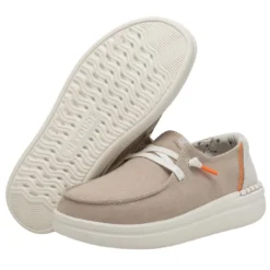 Wendy Rise Chambray - Sandshell -Heydude Shop 40074 2YU WENDY RISE CHAMBRAY SANDSHELL LEFT 3