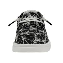 Wendy Rise Eyelet - Black -Heydude Shop 40075 001 WENDY RISE EYELET BLACK LEFT 4