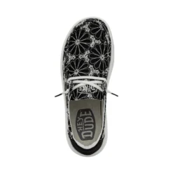 Wendy Rise Eyelet - Black -Heydude Shop 40075 001 WENDY RISE EYELET BLACK LEFT 6