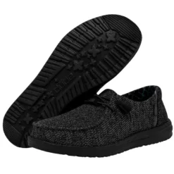 Wendy Sox Micro - Total Black -Heydude Shop 40078 0XJ WENDY SOX MICRO TOTAL BLACK LEFT 3