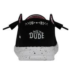 Wendy Stretch Boho Fleur - Crow -Heydude Shop 40082 0YP WENDYSTRETCHBOHOFLUER CROW LEFTBACK