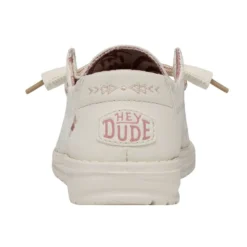 Wendy Stretch Boho Fleur - Sand -Heydude Shop 40082 202 WENDYSTRETCHBOHOFLUER SAND LEFTBACK