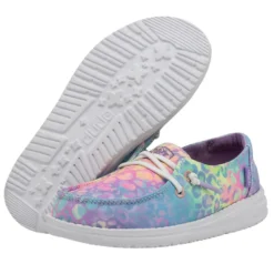 Wendy Youth - Cat Flow Leopard 10 Wendy Youth - Cat Flow Leopard -Heydude Shop 40106 9BW WENDY YOUTH CAT FLOW LEOPARD LEFT 3