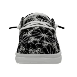 Wendy Youth Rise Eyelet - Black -Heydude Shop 40108 001 WENDY YOUTH RISE EYELET BLACK LEFT 4