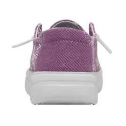Wendy Youth Rise Eyelet - Violet -Heydude Shop 40108 508 WENDY YOUTH RISE EYELET VIOLET LEFT 5