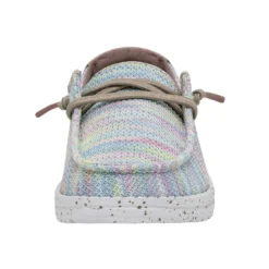 Wendy Youth Stretch - Aurora White -Heydude Shop 40111 9BI WENDYYOUTHSTRETCH AURORAWHITE LEFTFRONT