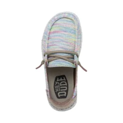 Wendy Youth Stretch - Aurora White -Heydude Shop 40111 9BI WENDYYOUTHSTRETCH AURORAWHITE LEFTTOP