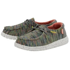 Wendy Youth Stretch - Peacock Pink -Heydude Shop 40111 9C2 WENDY YOUTH STRETCH PEACOCK PINK LEFT 2