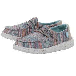 Wendy Youth Stretch - Sunset Pink -Heydude Shop 40111 9C9 WENDY YOUTH STRETCH SUNSET PINK LEFT 2