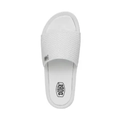 Chandler Knit - White Silver -Heydude Shop 40114 1LD CHANDLERKNIT WHITESILVER LEFTTOP