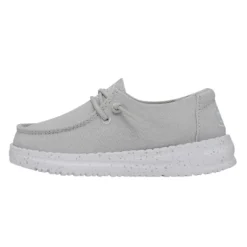 Wendy Toddler Slub Canvas - Light Grey