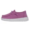 Wendy Toddler Slub Canvas - Violet -Heydude Shop 40144 508 WENDYTODDLERSLUBCANVAS VIOLET LEFTSIDE