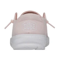 Wendy Toddler Slub Canvas - Pink -Heydude Shop 40144 680 WENDYTODDLERSLUBCANVAS PINK LEFTBACK