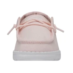 Wendy Toddler Slub Canvas - Pink -Heydude Shop 40144 680 WENDYTODDLERSLUBCANVAS PINK LEFTFRONT
