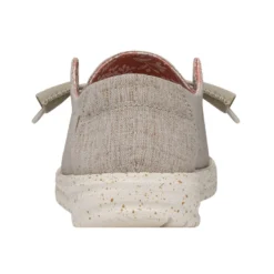 Wendy Chambray Wide - White Nut -Heydude Shop 40151 2BK WENDYCHAMBRAYWIDE WHITENUT LEFTBACK 2